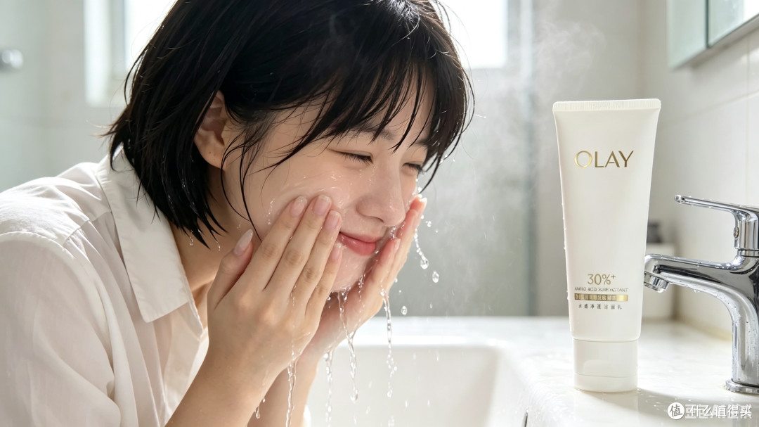 七夕洁面买它值不值?OLAY 30%氨基酸洁面,我替你们试了一个月