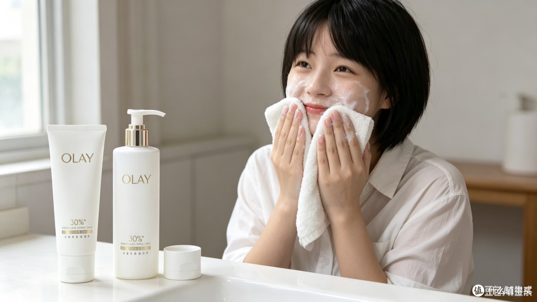 七夕洁面买它值不值？OLAY 30%氨基酸洁面，我替你们试了一个月
