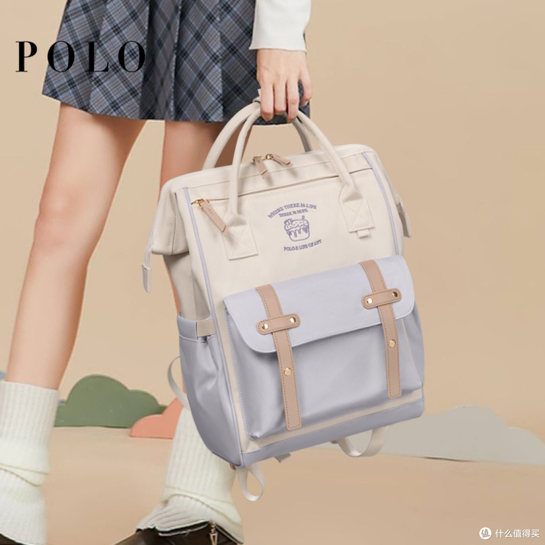 上学出游两用女生书包|POLO 甜美系学院风双肩包单品介绍