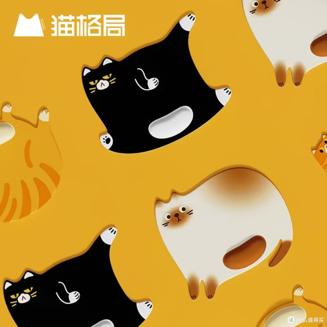 可爱猫猫护腕鼠标垫！小号便携防滑办公电脑桌垫✨