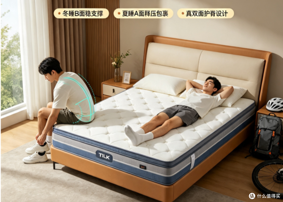 一张两面都能睡床垫帮我省了不少事:TLK圣菲舒眠款亲体实测
