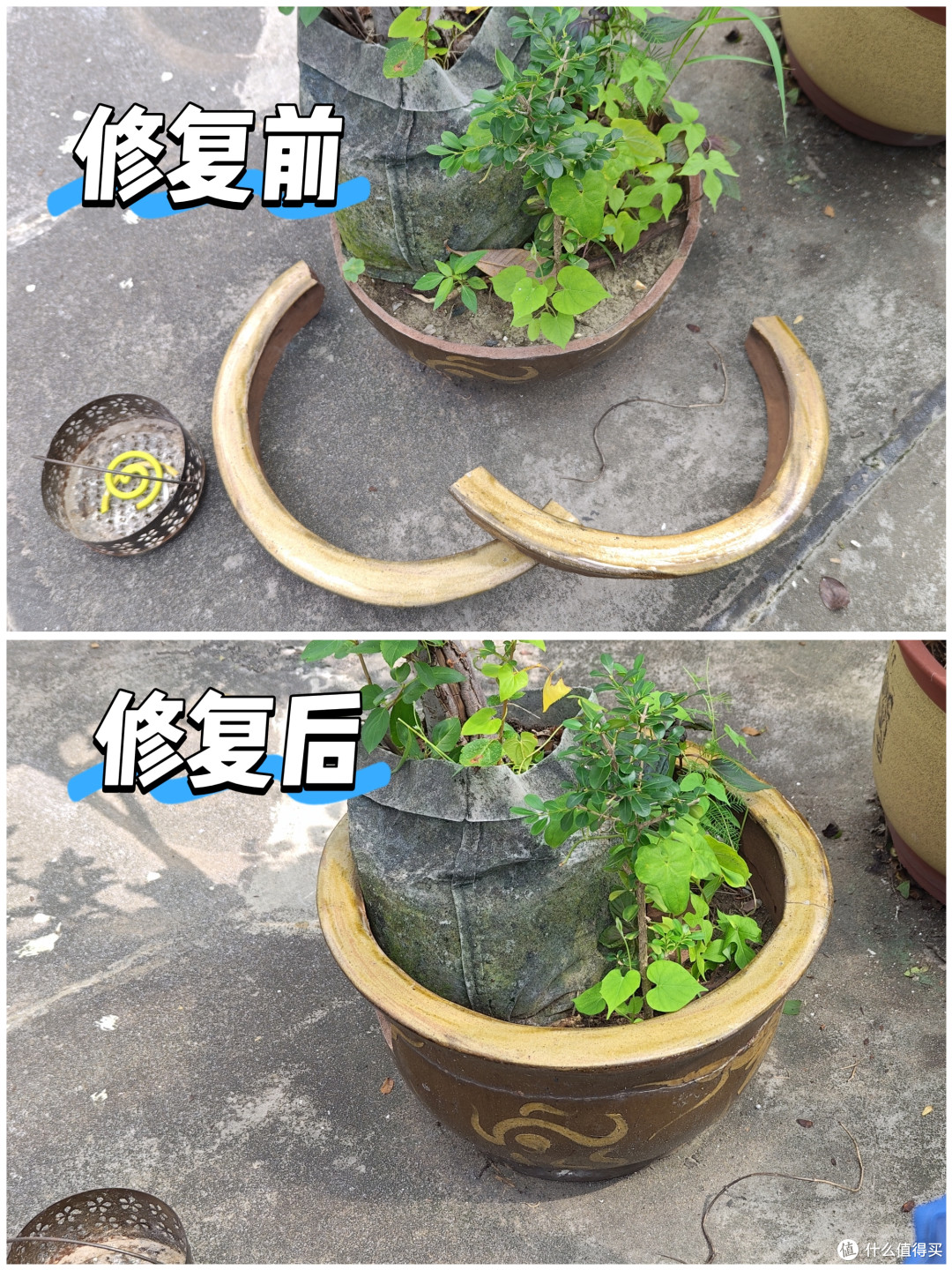 速干胶水,不止🈶502……弄碎了老爸的“古董”花盆