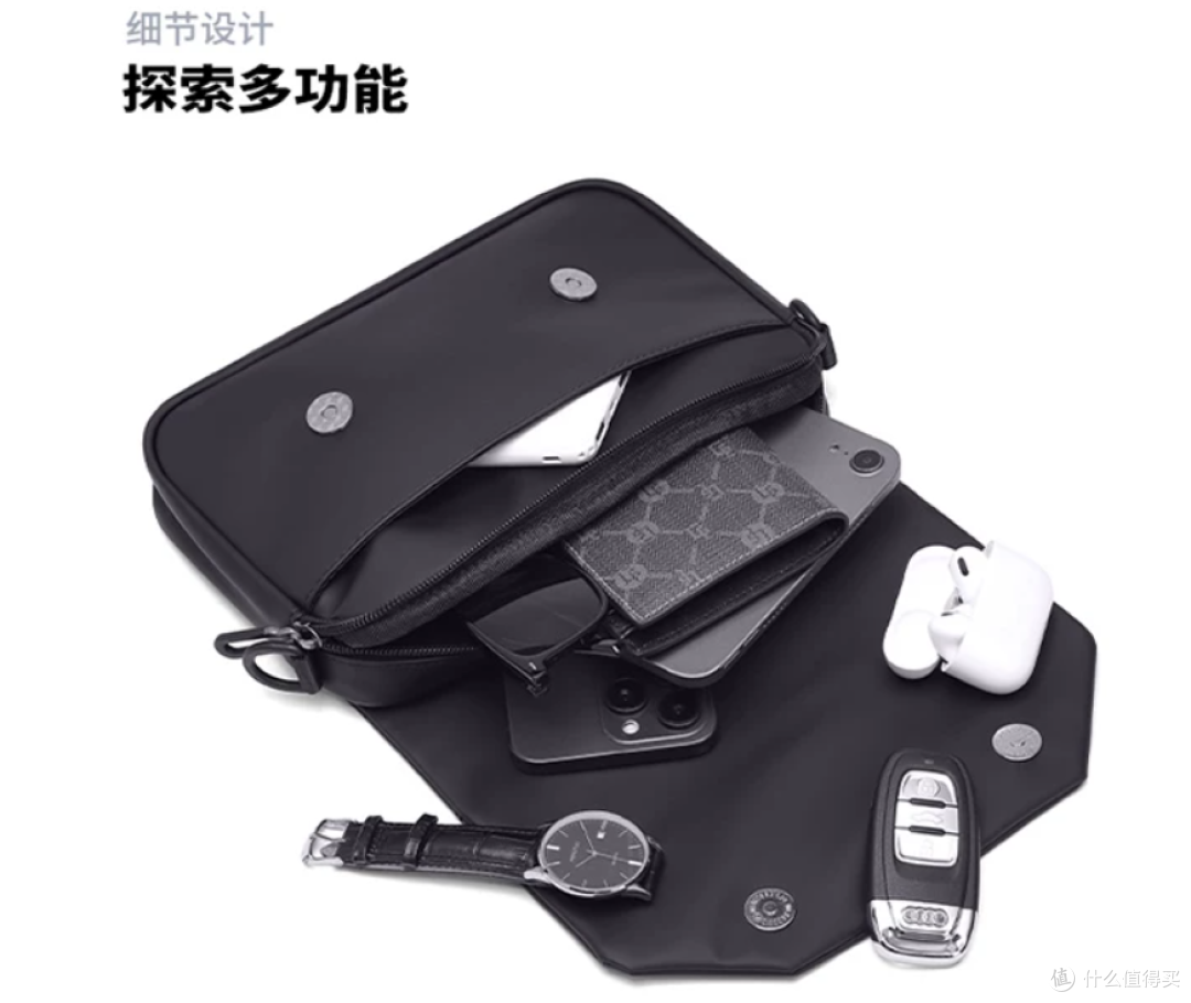学生党第一只通勤包怎么选？GOLF斜挎包兼顾性价比与实用性