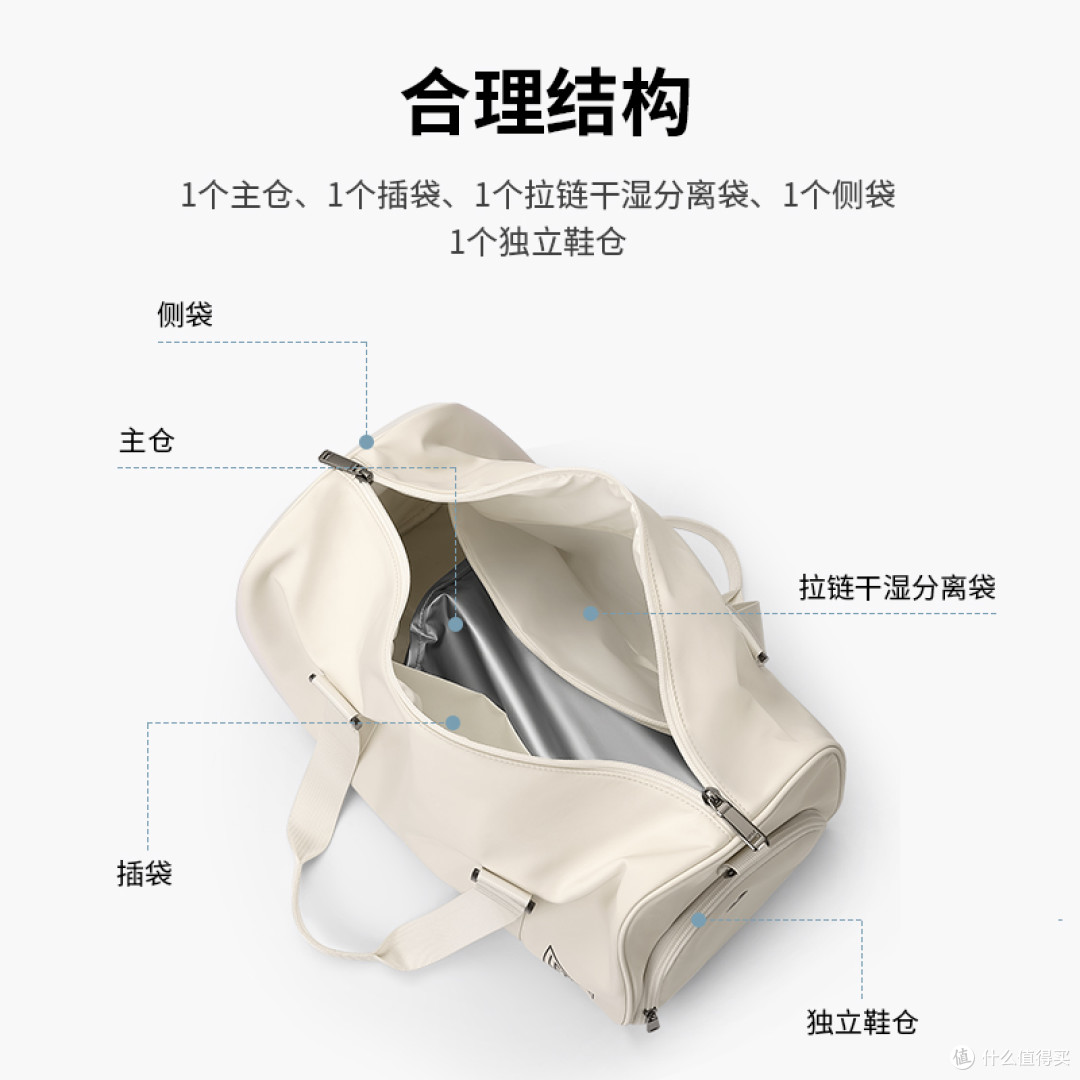健身干湿分离旅行包|这款多功能手提旅行包适配健身短途出行需求