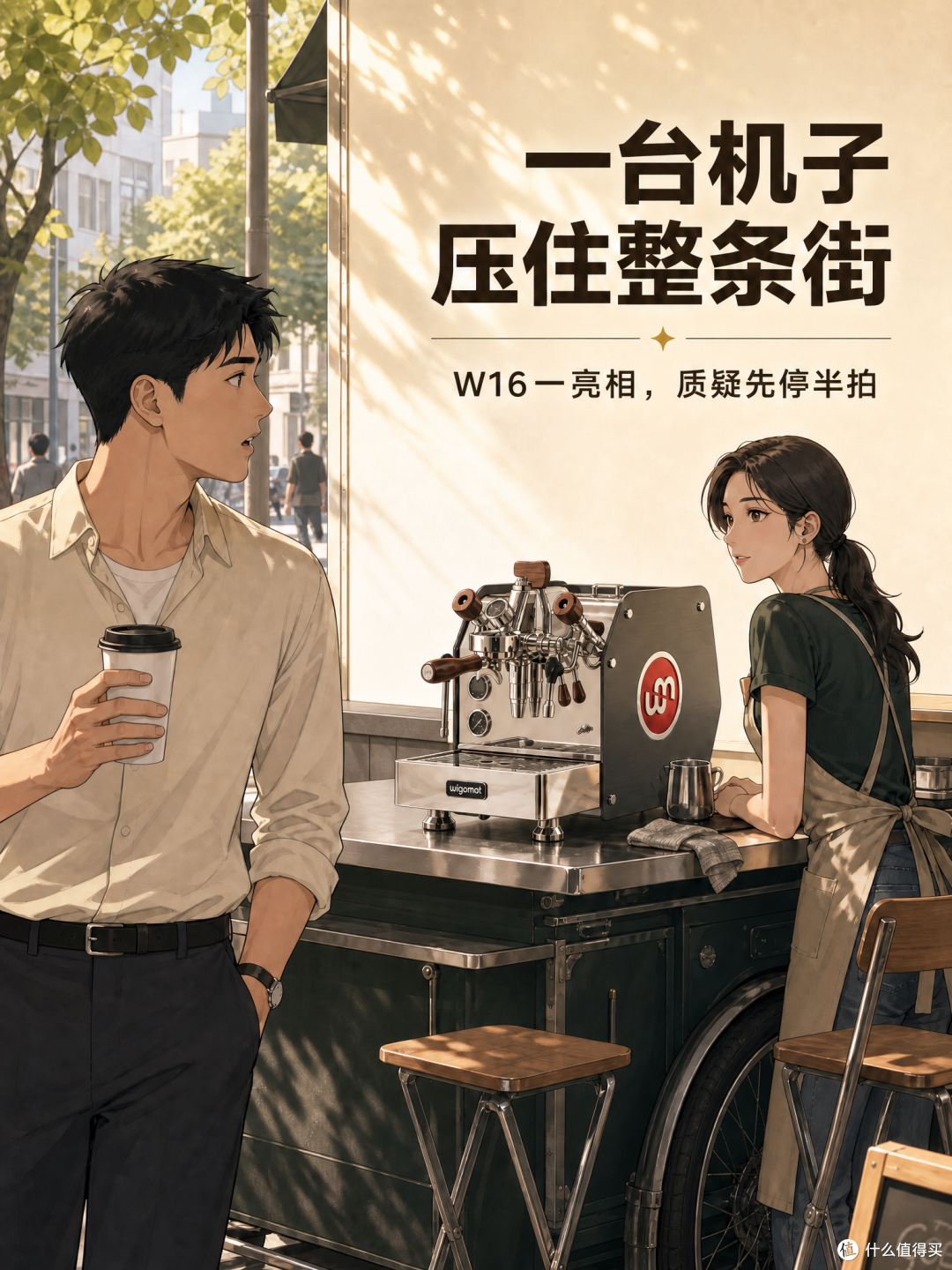 😎一台机子压住整条街|咖啡车第一天,W16一亮相质疑先停半拍