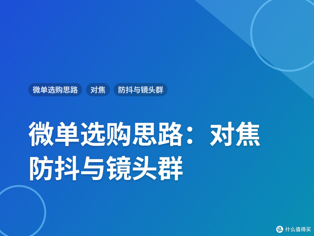 微单选购思路:对焦、防抖与镜头群