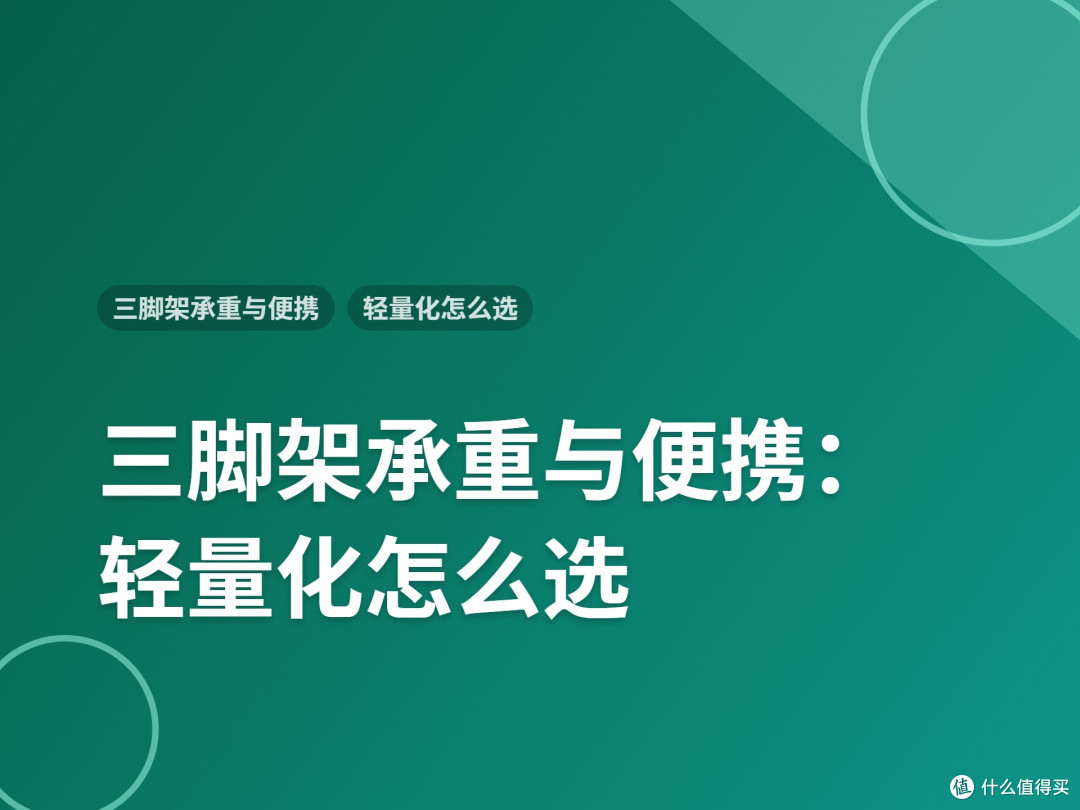 三脚架承重与便携:轻量化怎么选