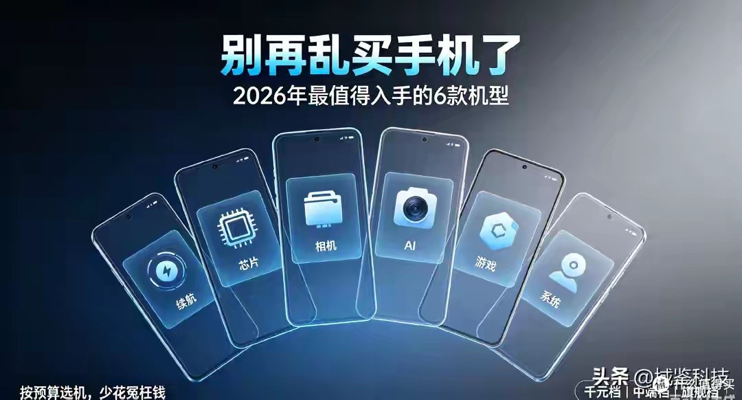 别再乱买手机了，2026年最值得入手的6款机型