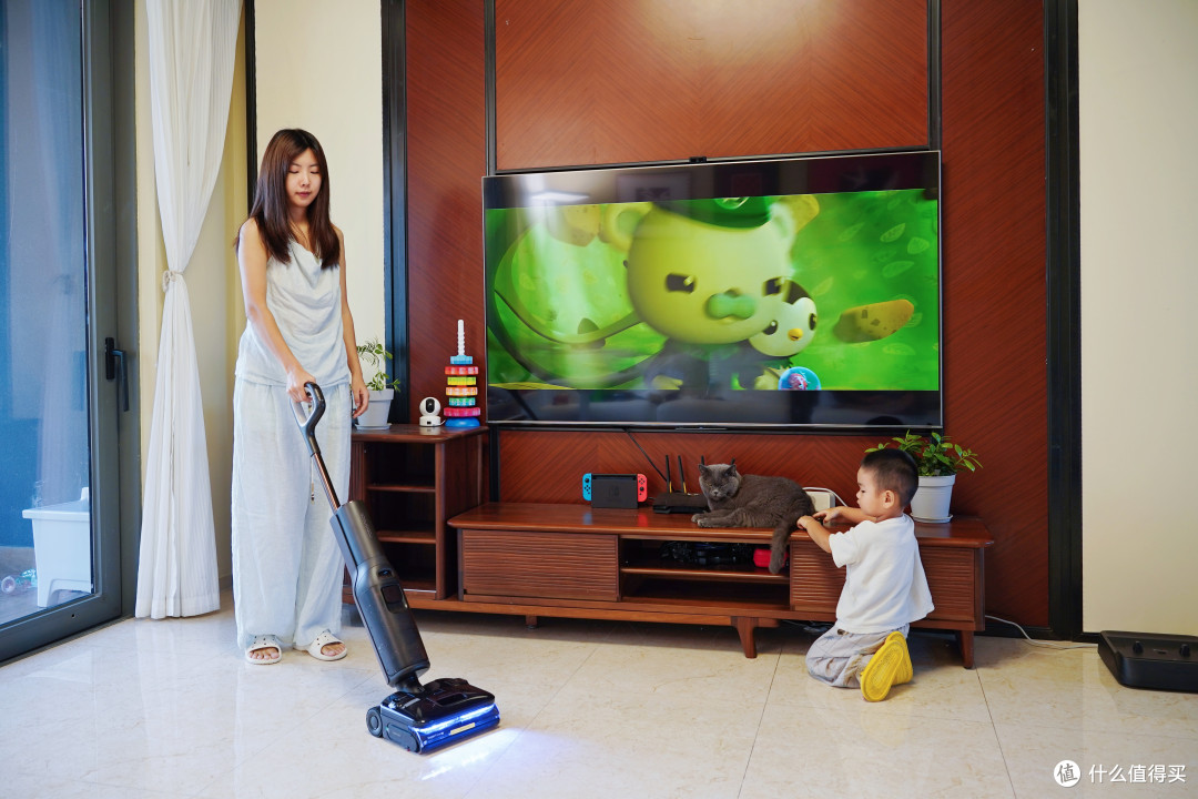 娃猫家庭地板救星|石头A30 Pro Steam 3.0洗地机，解放宝妈双手！