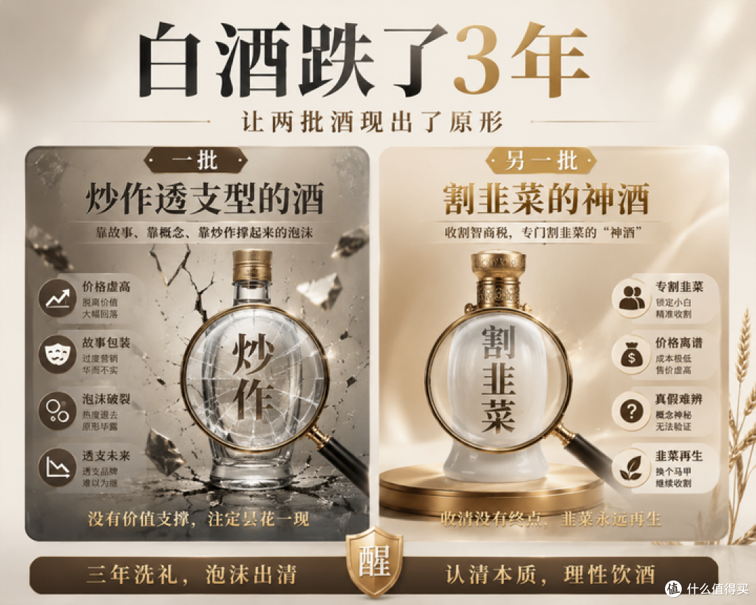 白酒暴跌3年，这些炒作酒和神酒现了原形！买酒清单更好选了！