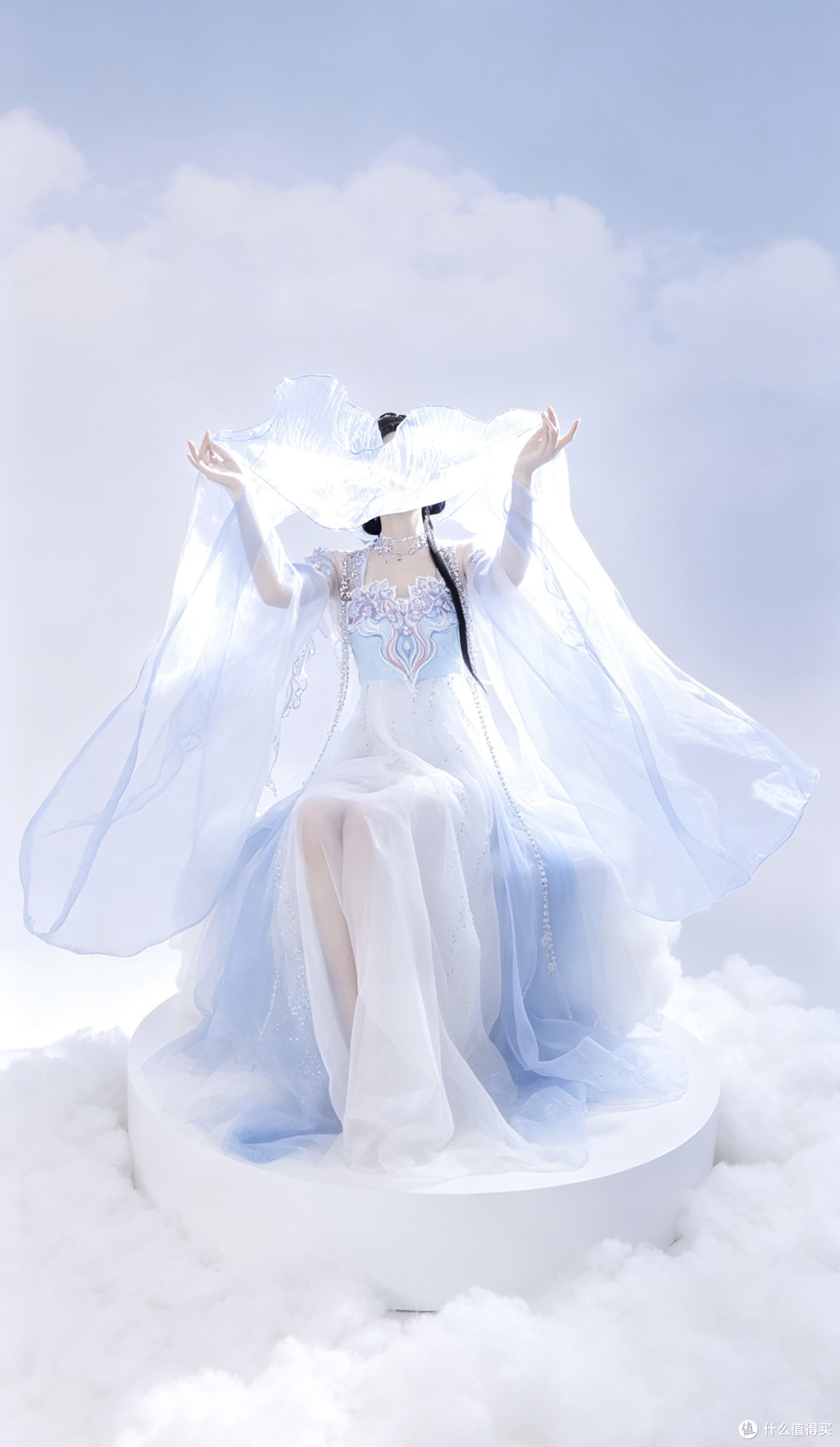 坠入深海之梦|水母主题汉服,邂逅独属于东方的清冷浪漫