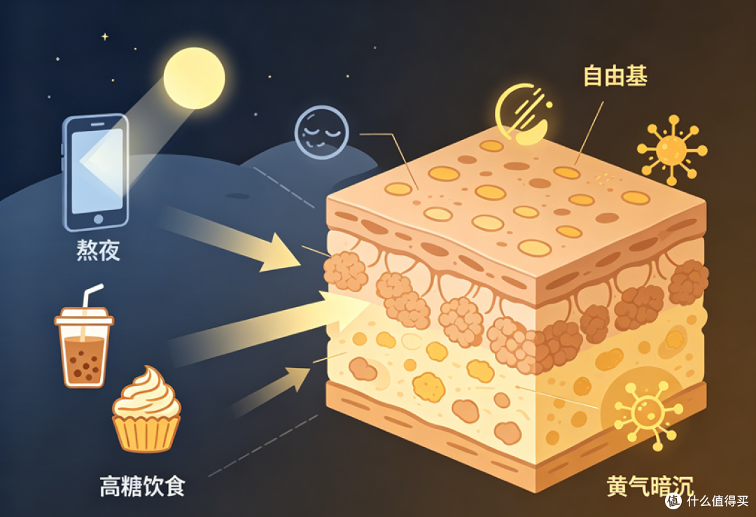熬夜黄气退散!适合学生党的糖氧双抗平价护肤品盘点
