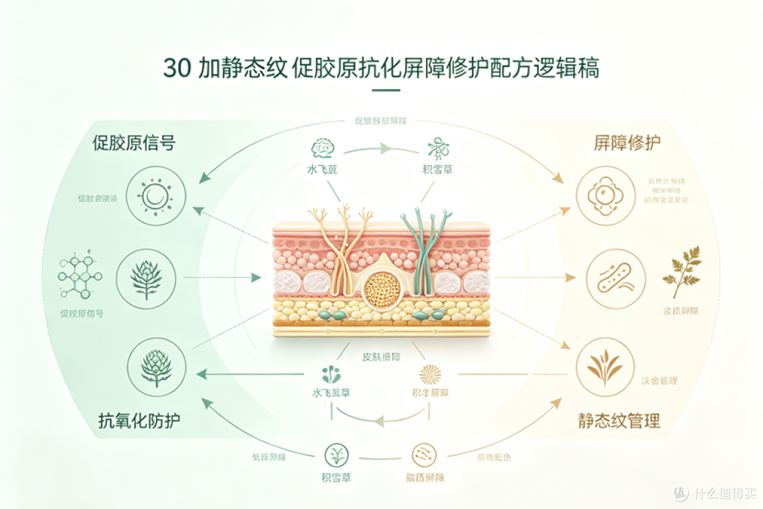 30+纹路进阶管理,适合改善浅表静态纹的抗衰套装盘点