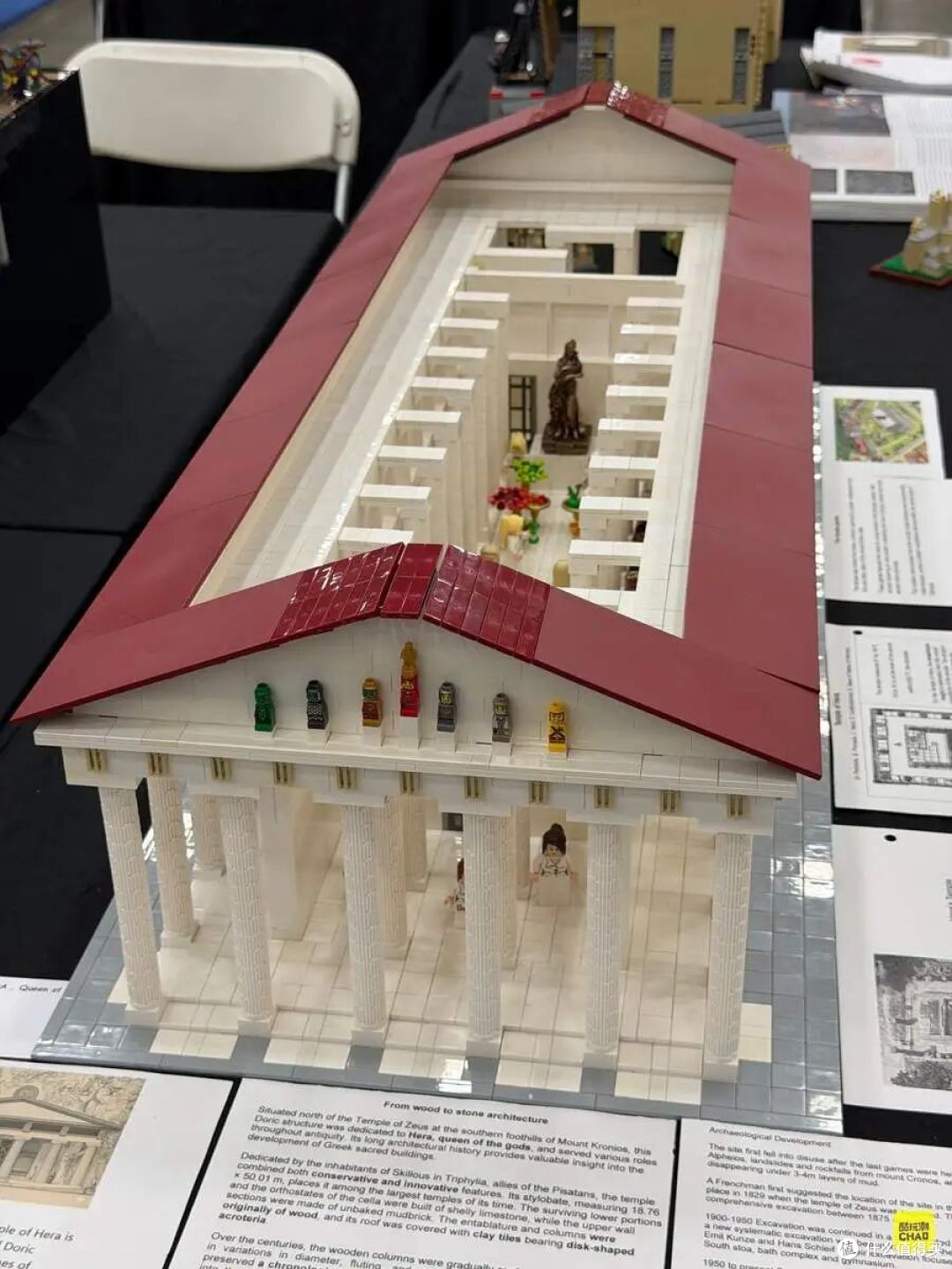 图注｜Edward Kohl的《Temple of HERA》，把柱式、屋顶与内部神像落进可观察的建筑结构。