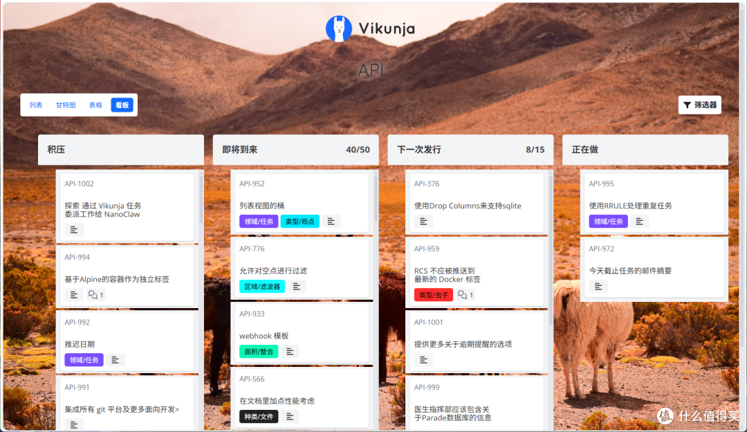 这款开源工具把看板、甘特图、任务管理全做了!NAS部署Vikunja