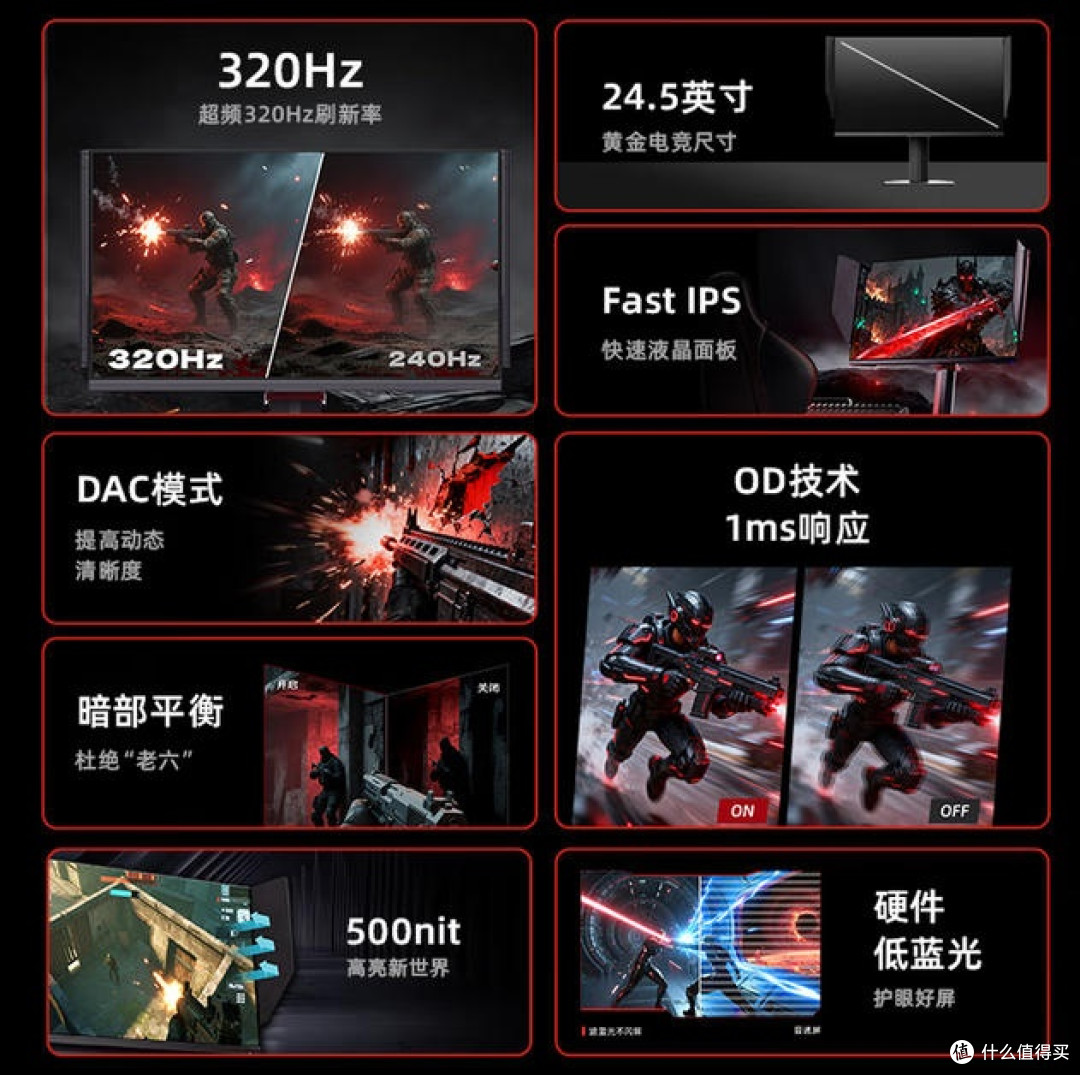 FPS 玩家狂喜！八百预算拿下 320Hz 电竞屏