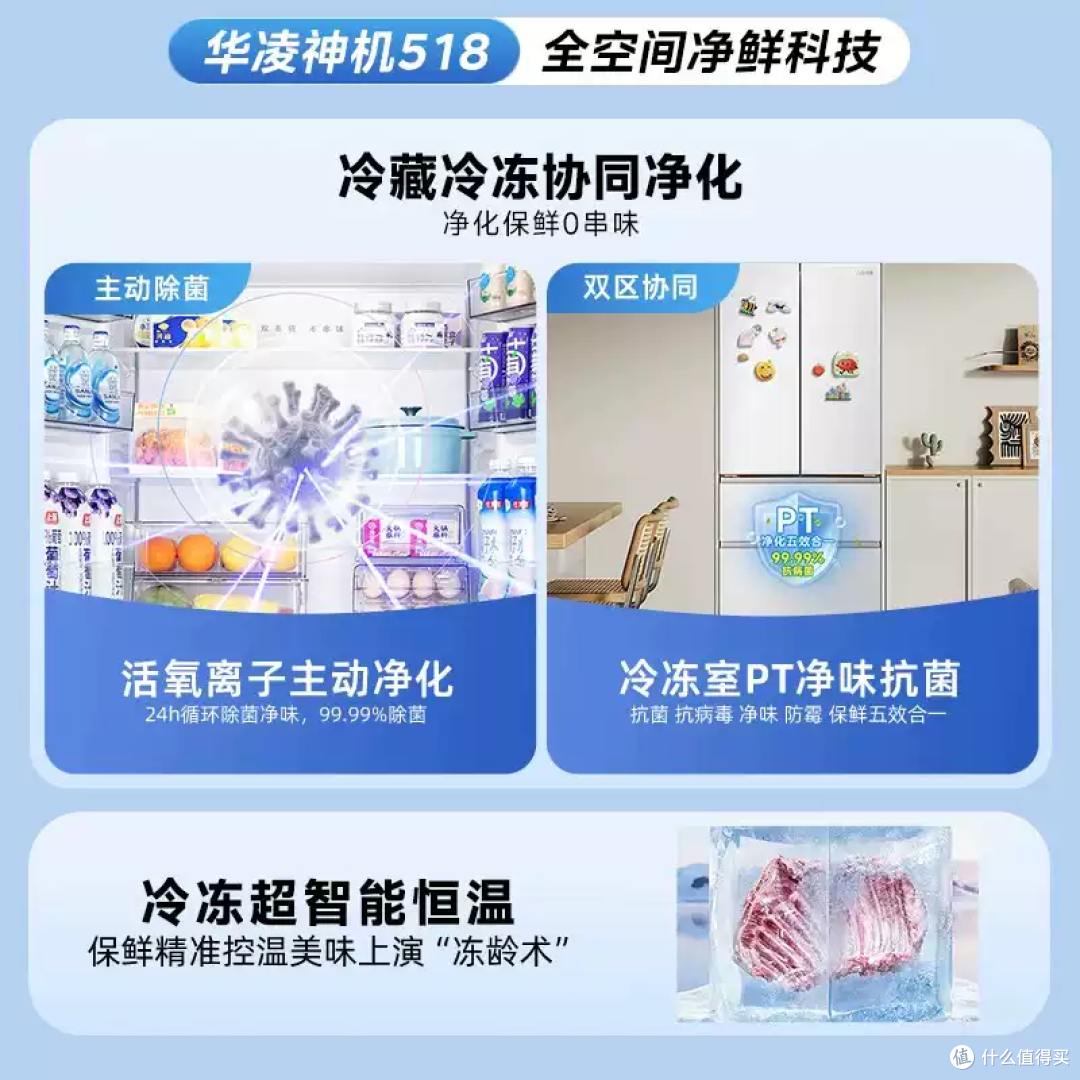 法式四门零嵌入！这台冰箱简直是强迫症福音