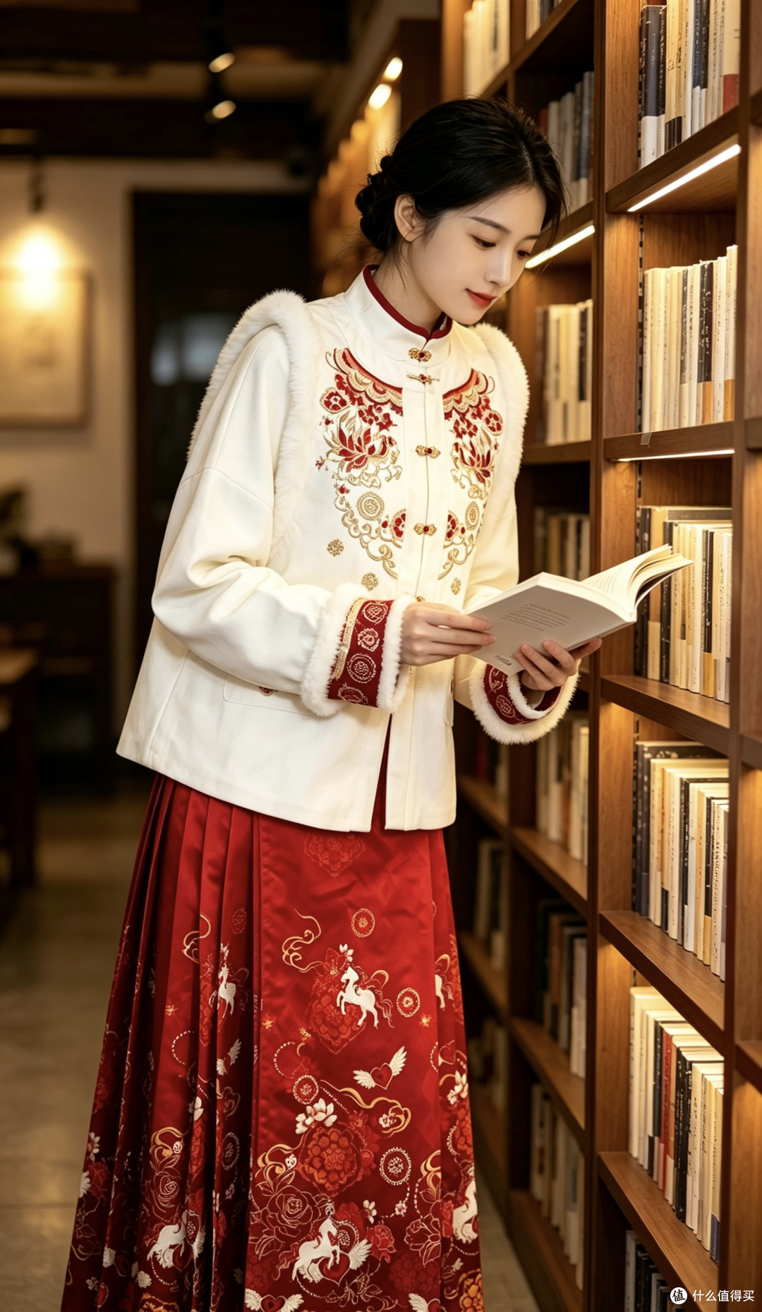 十二深衣|冬日新章,加绒比甲汉服,赴人间岁时浪漫