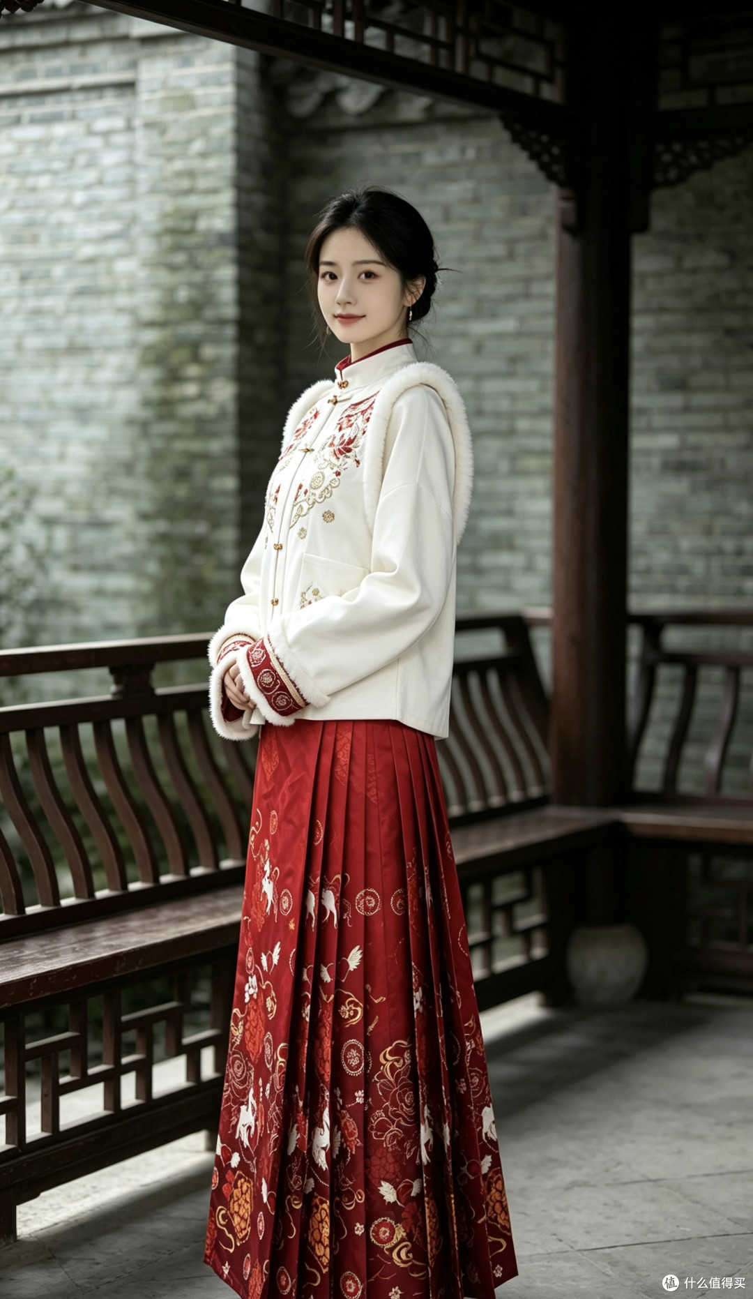 十二深衣|冬日新章,加绒比甲汉服,赴人间岁时浪漫