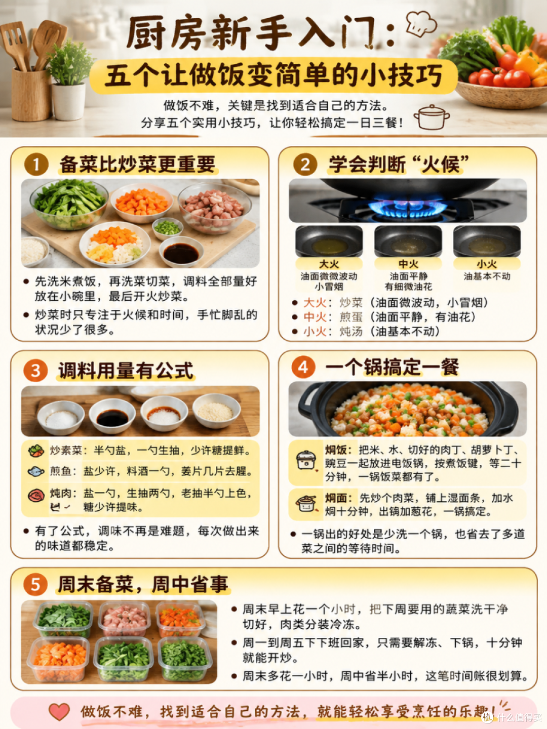 厨房新手入门:五个让做饭变简单的小技巧