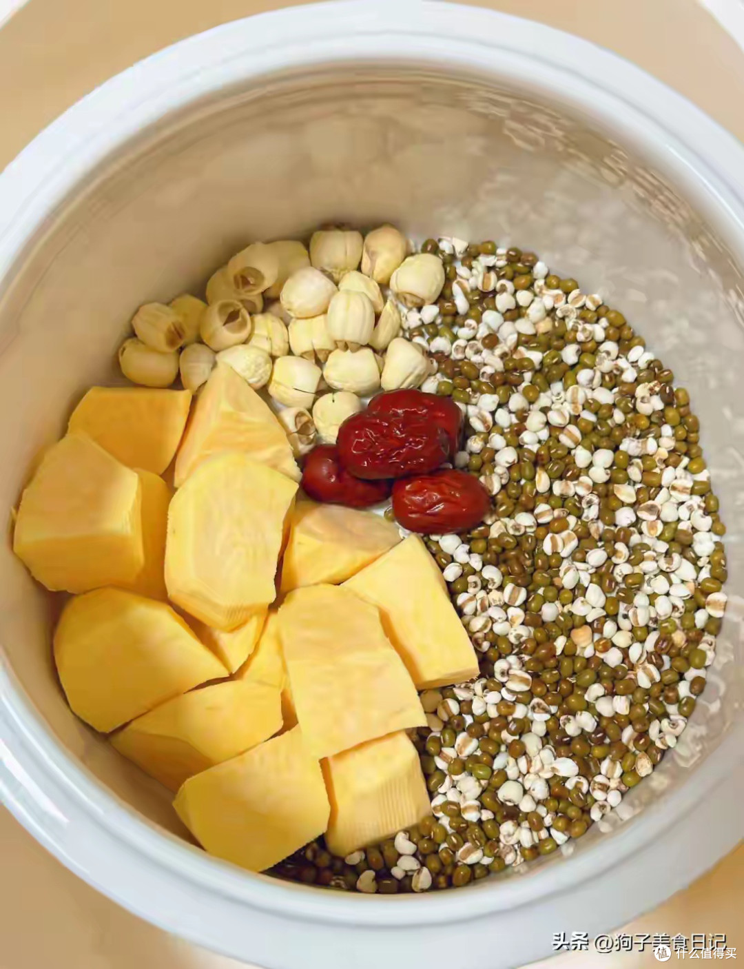 绿豆薏米红薯甜汤制作