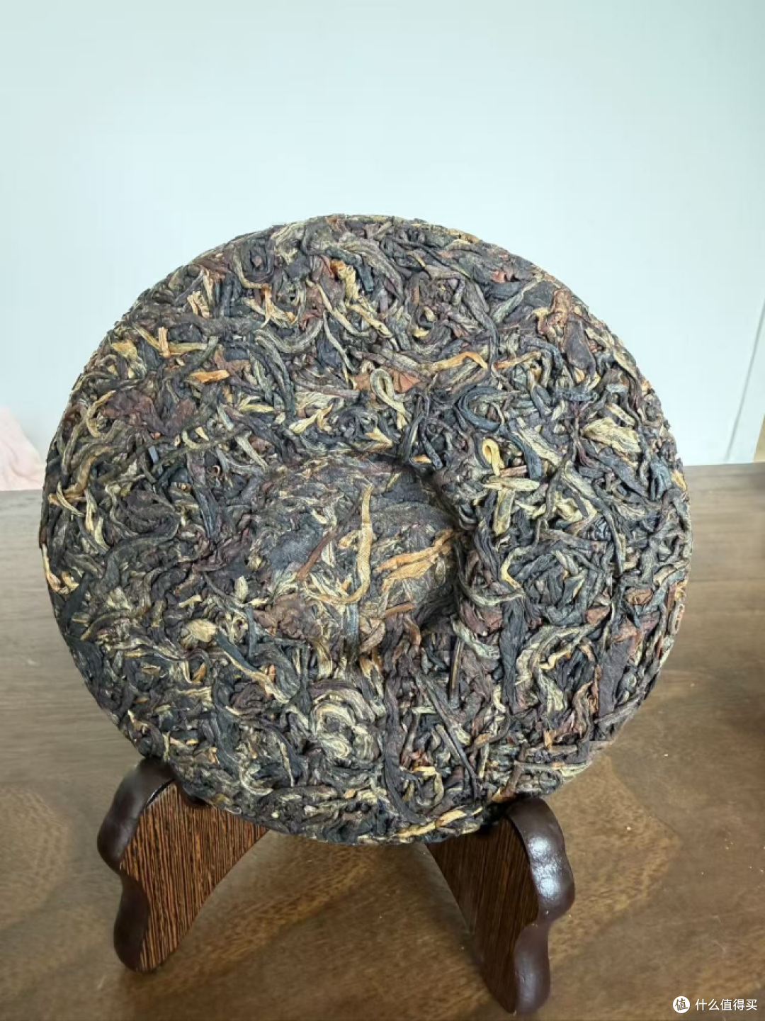 景谷晒红茶饼正面