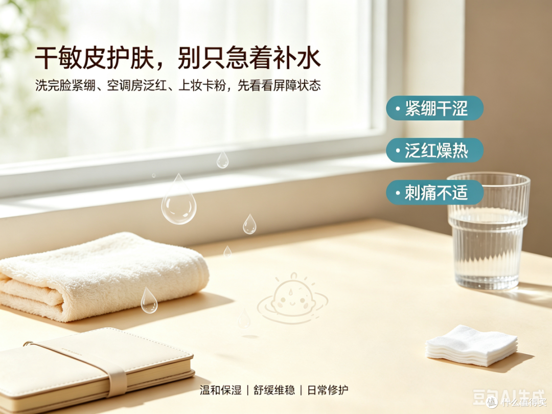 急救褪红=补水?35+敏感肌选保湿套装 配方做“减法”反而更管用