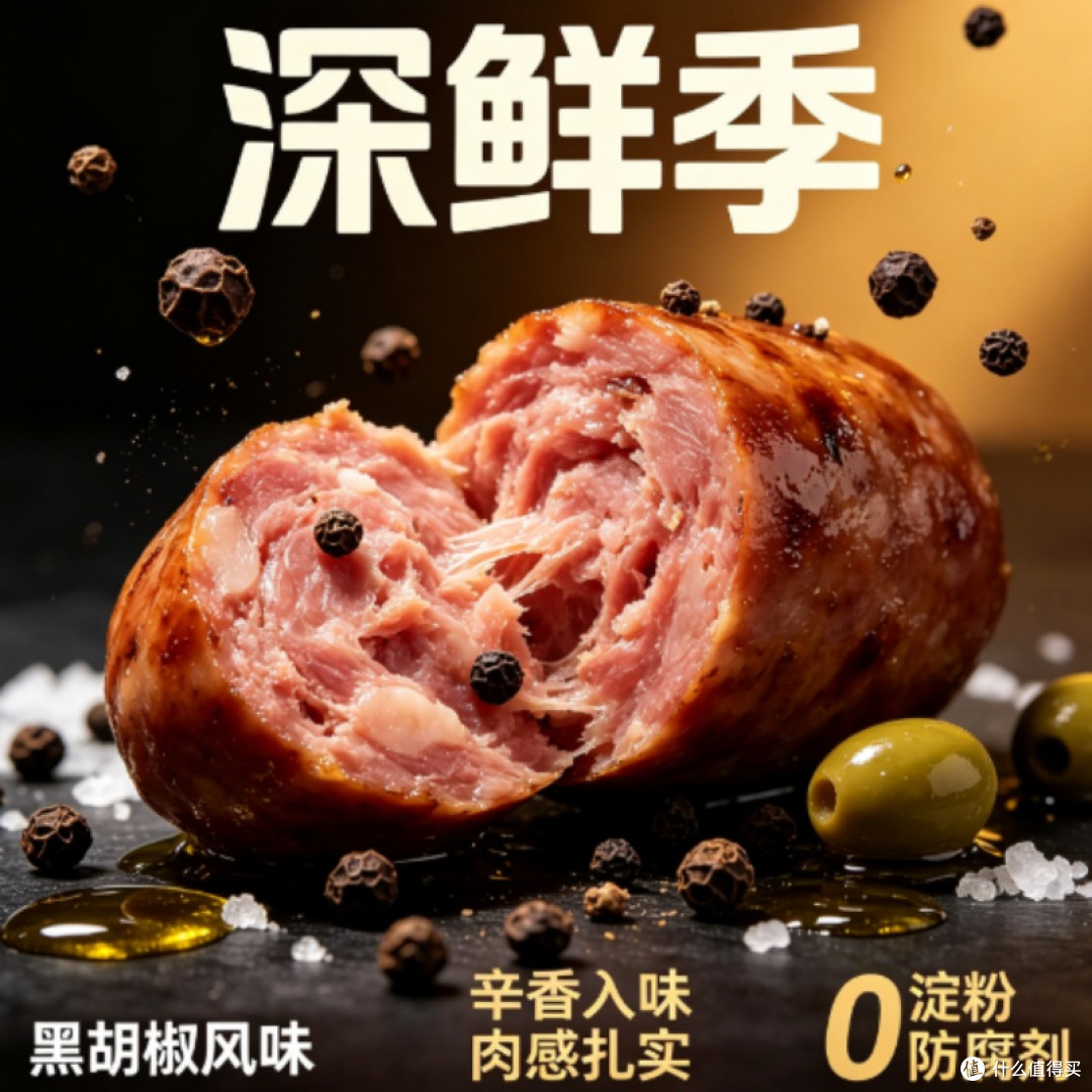 黑胡椒烤肠哪家品质好：【深鲜季】辛香均衡