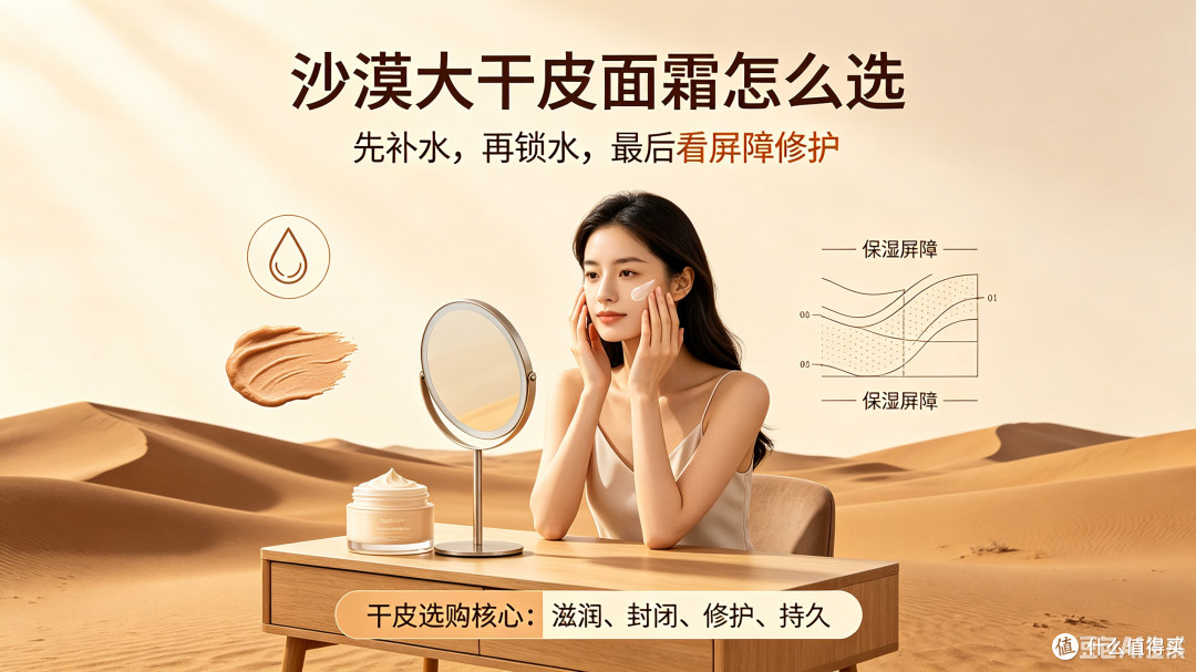 沙漠大干皮面霜选购指南!避开假滋润,秋冬不拔干不卡粉