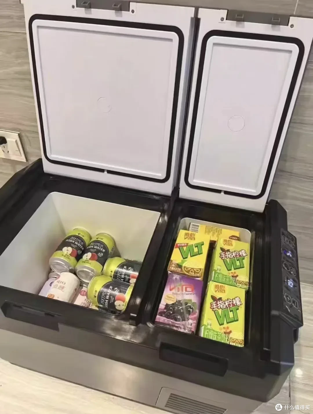 巨超值的大牌车载冰箱!24L双温区+手机APP操控,全新500元
