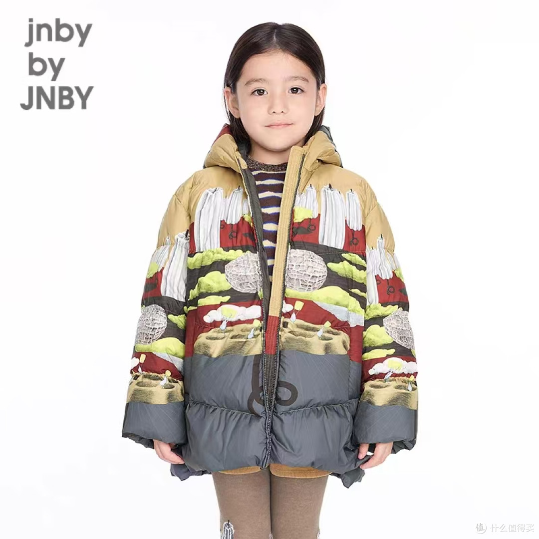 25冬专柜新款！江南布衣中长款羽绒服 高蓬锁温男女童通穿✨