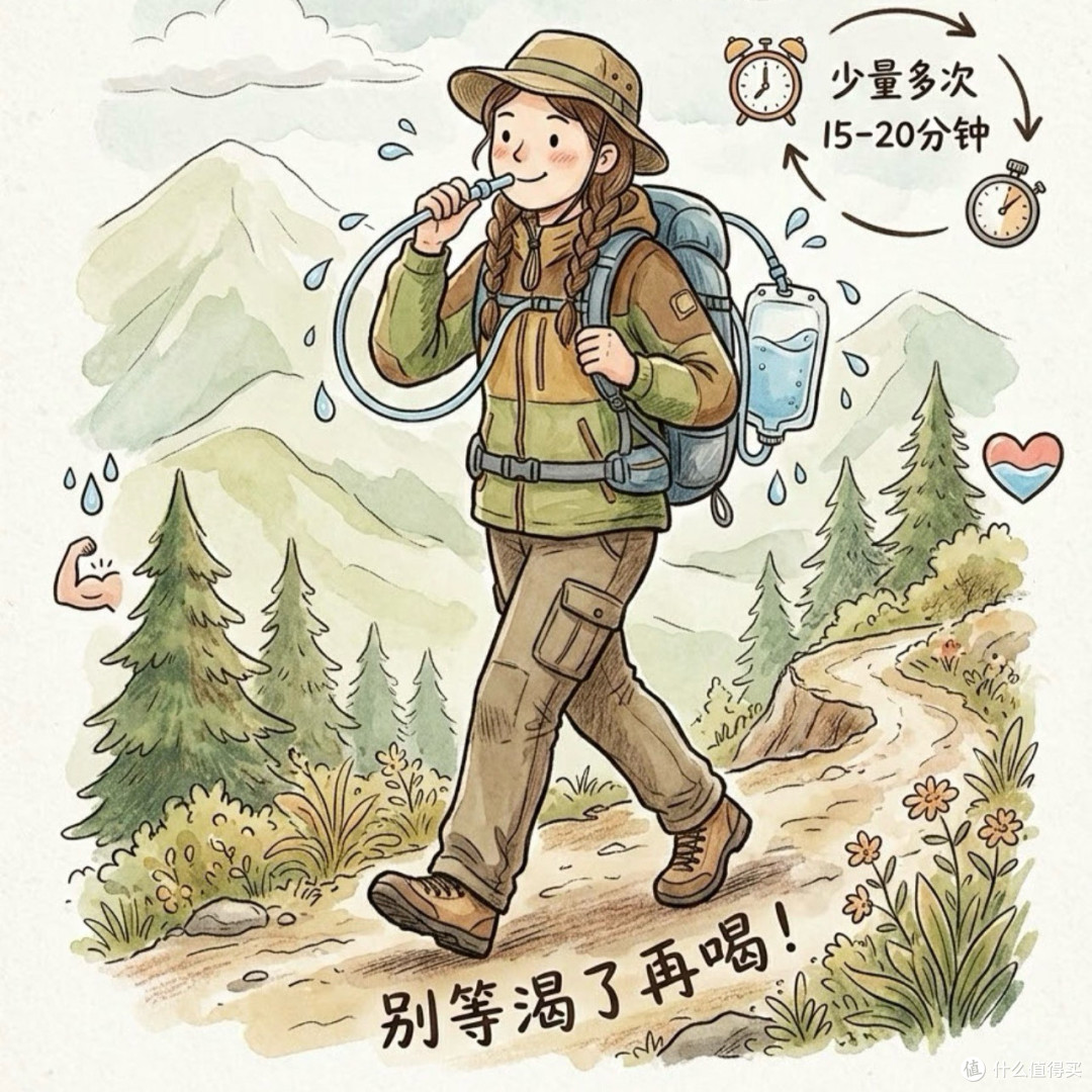 户外运动补水别等渴了再喝!水袋包真实体验,跑步骑行党必看