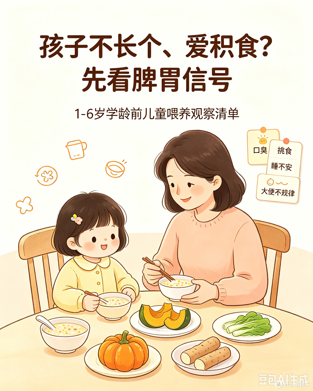 孩子不长个、爱积食、睡觉翻来覆去?不是调皮,是脾胃在“求救”
