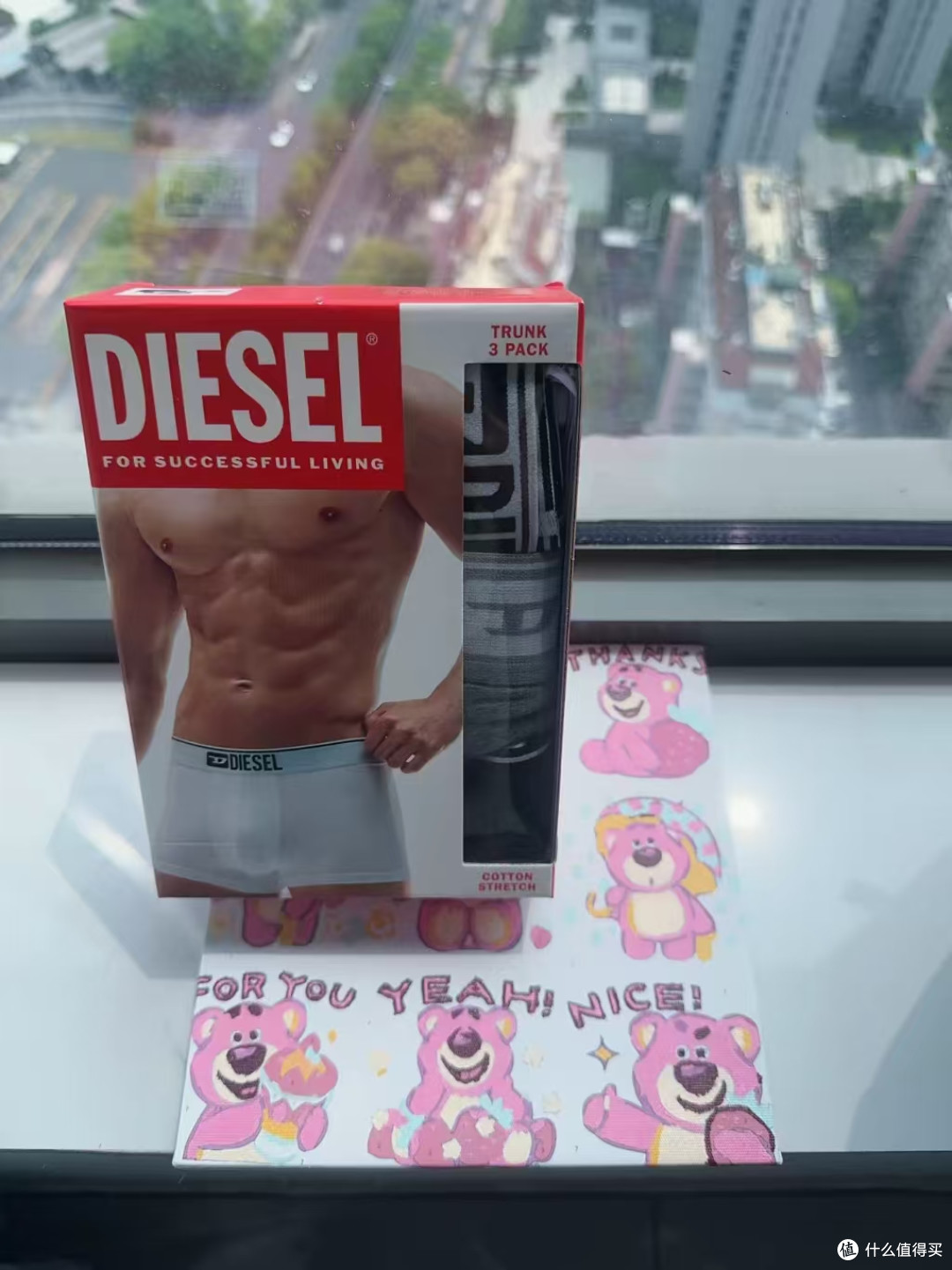 Diesel正品三件装！夏季透气男士平角内裤✨