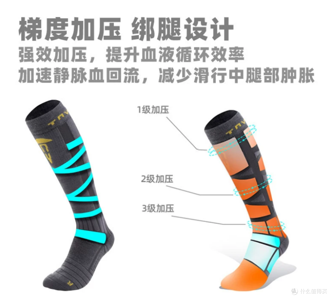 Tnv滑雪袜绑腿设计展示图