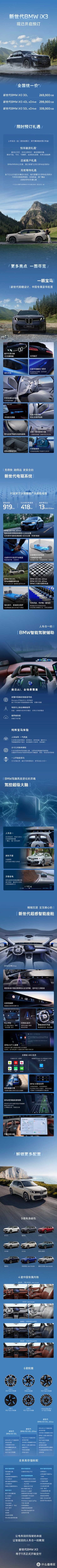 新世代BMW iX3官方产品长图