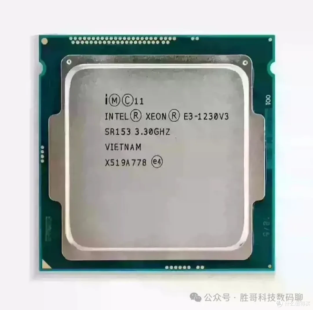 E3-1230 V3 实物，无核显、装系统需要亮机卡