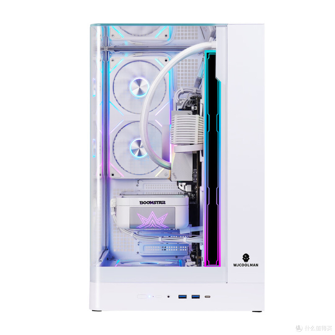 曲面玻璃海景房机箱值不值?玩嘉问界PLUS,背插理线+全景通透