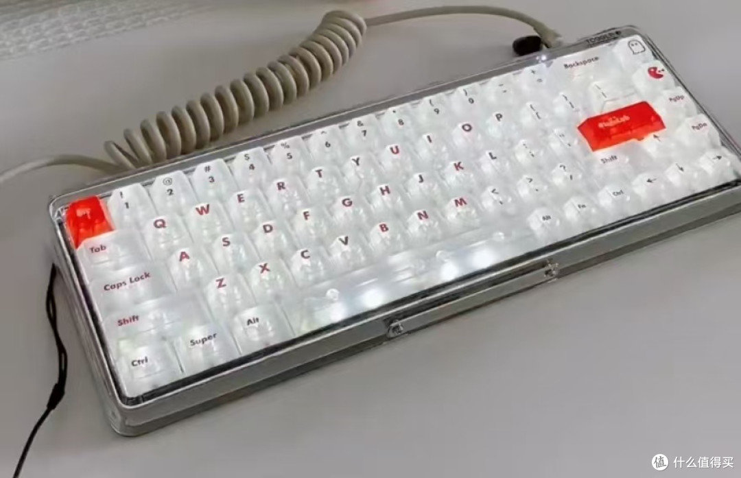 好看的小废物变身美丽的办公利器——看我爆改洛斐1%键盘爱心版
