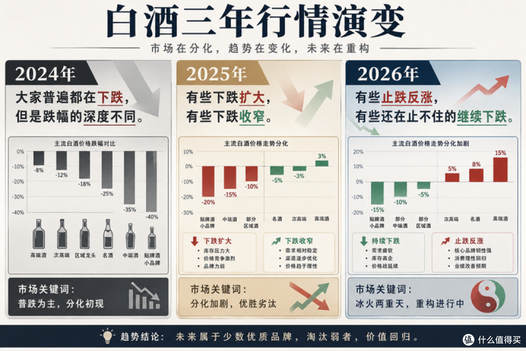 白酒价格波动:哪些酒跌不动(低估),哪些酒在半山腰(高估)?