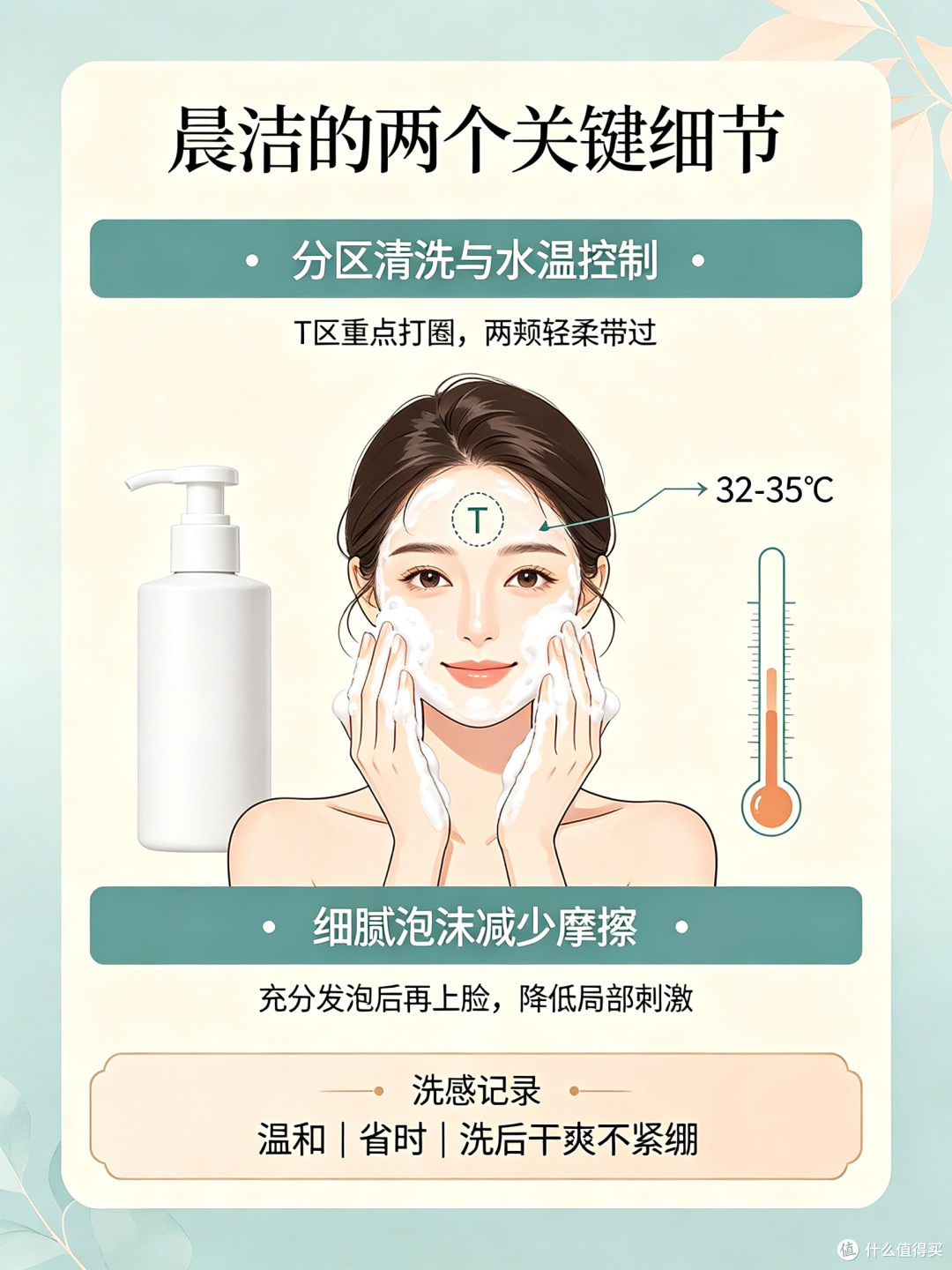 熬夜早起T区油两颊干?聊聊混油晨洁的水油平衡与洗脸误区