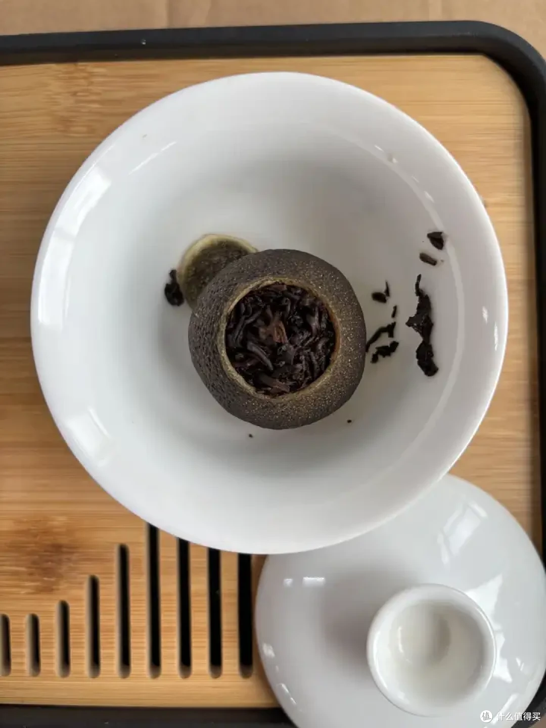 网上买茶测评-柑外婆梅江小青柑