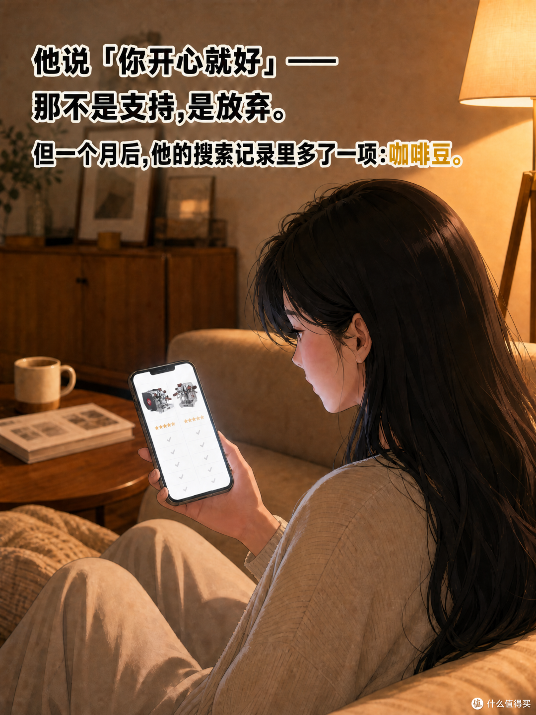 他说你开心就好,却偷偷搜咖啡豆