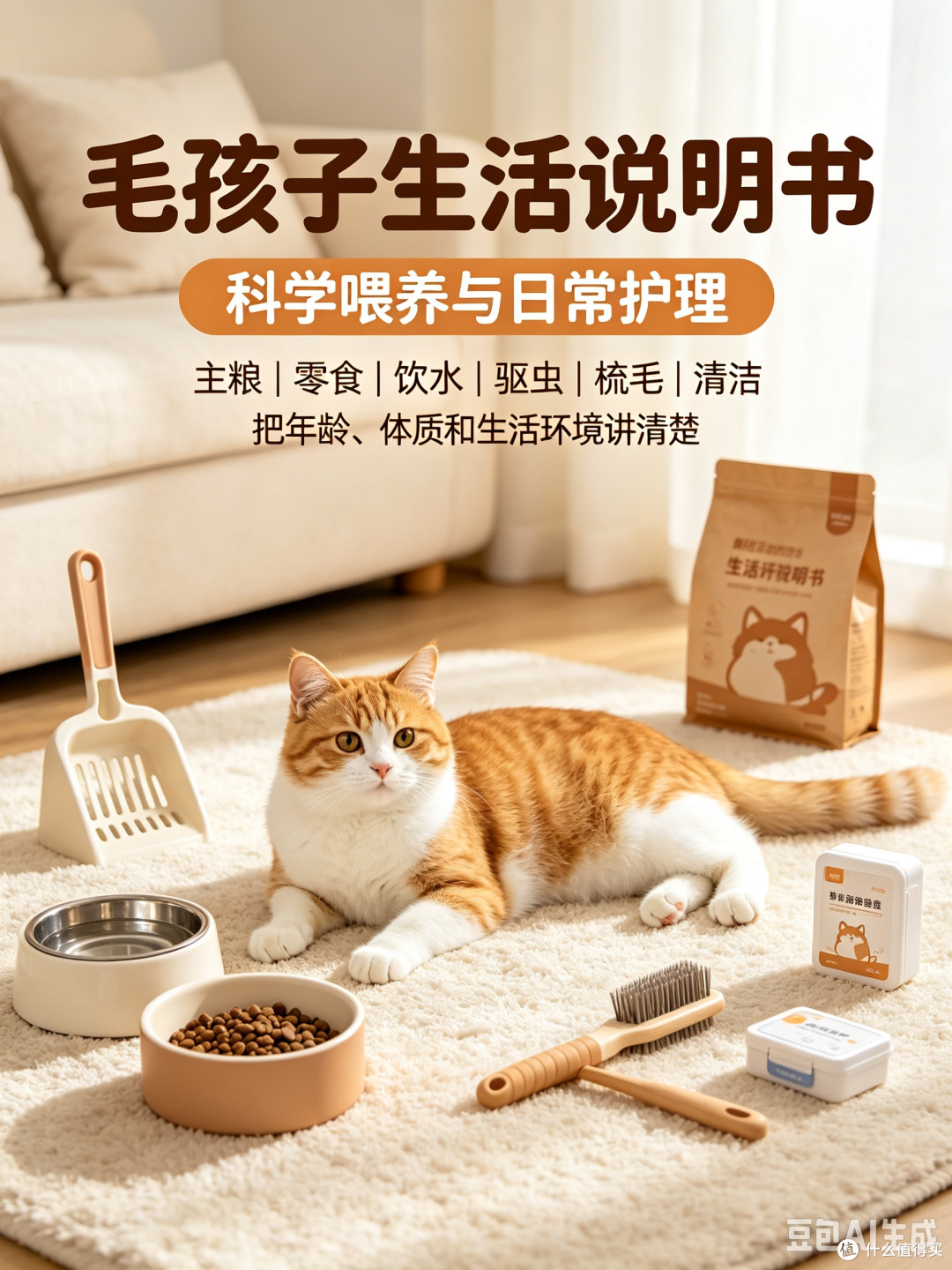 分年龄科学喂养护理,把养猫这件事讲明白