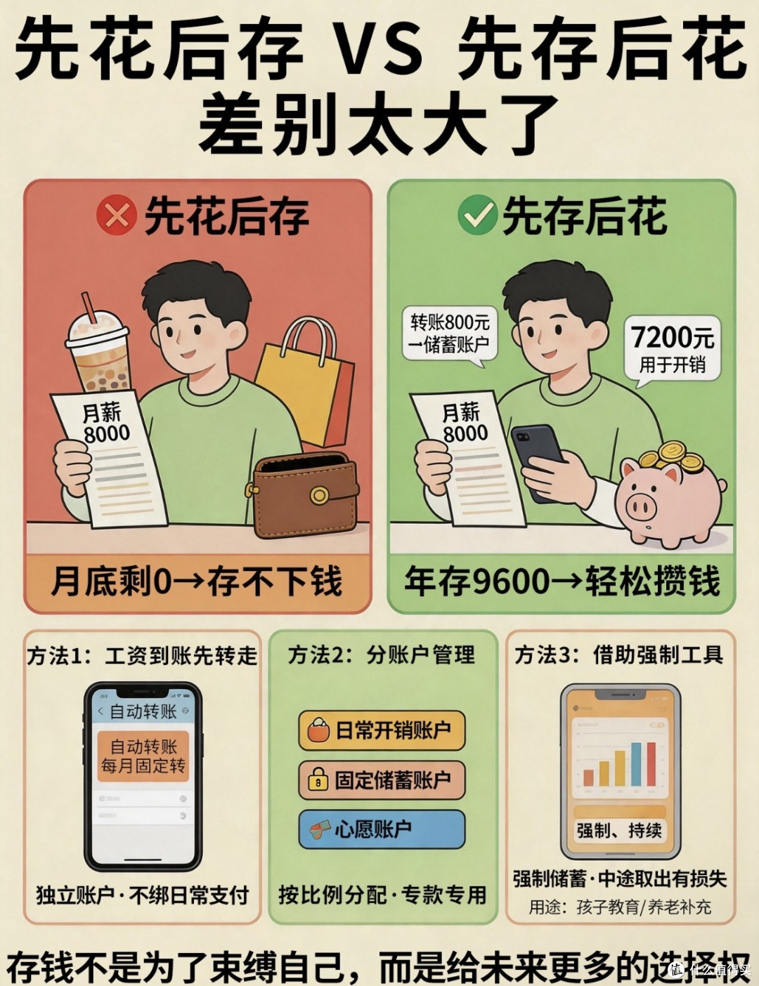 月入1.6万，三年攒出8万应急金