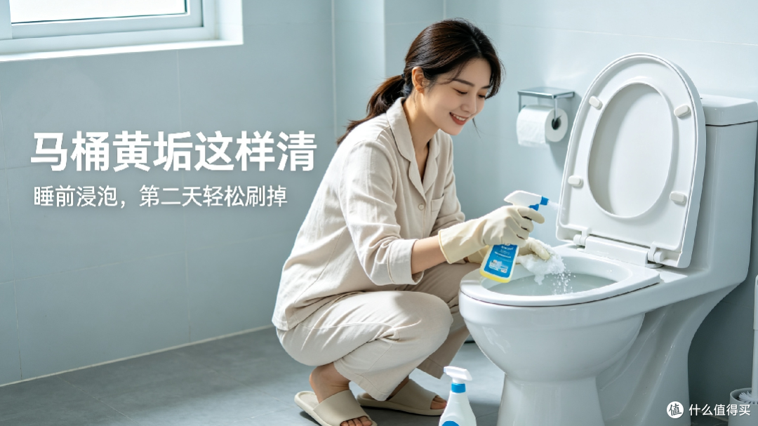 马桶彻底清洁技巧!告别黄垢尿碱,干净无异味