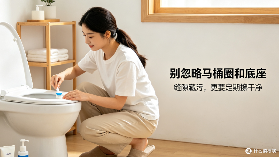 马桶彻底清洁技巧!告别黄垢尿碱,干净无异味