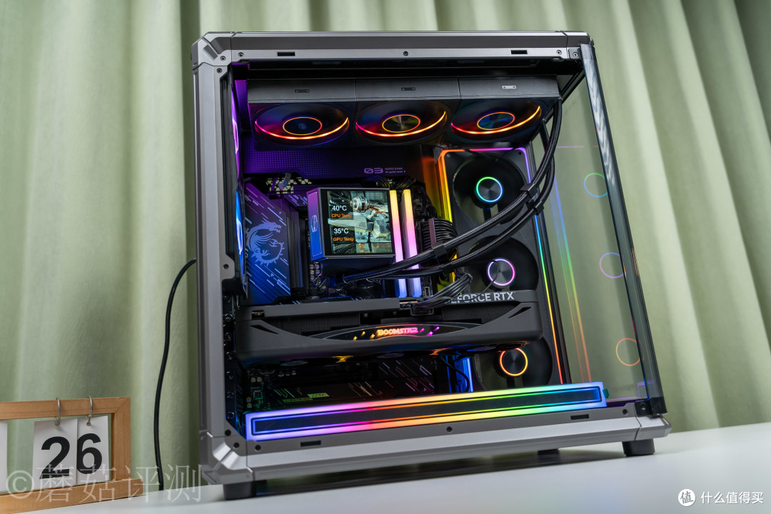 双屏新玩法,高颜值又能打!超频三双境 DX360Pro ARGB水冷 评测
