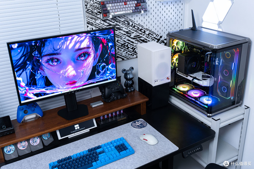 乔思伯X400CG+冰立方AK700 VC+安耐美金竞蝠GM850W装机展示