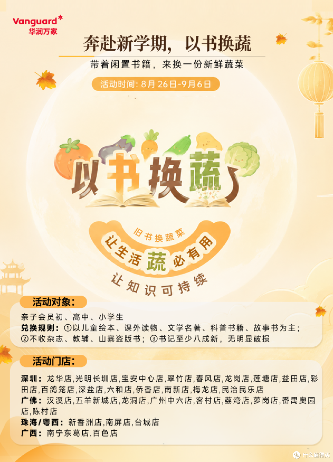 书香换蔬香 知识换健康 华润万家华南区"以书换蔬"公益行动启幕